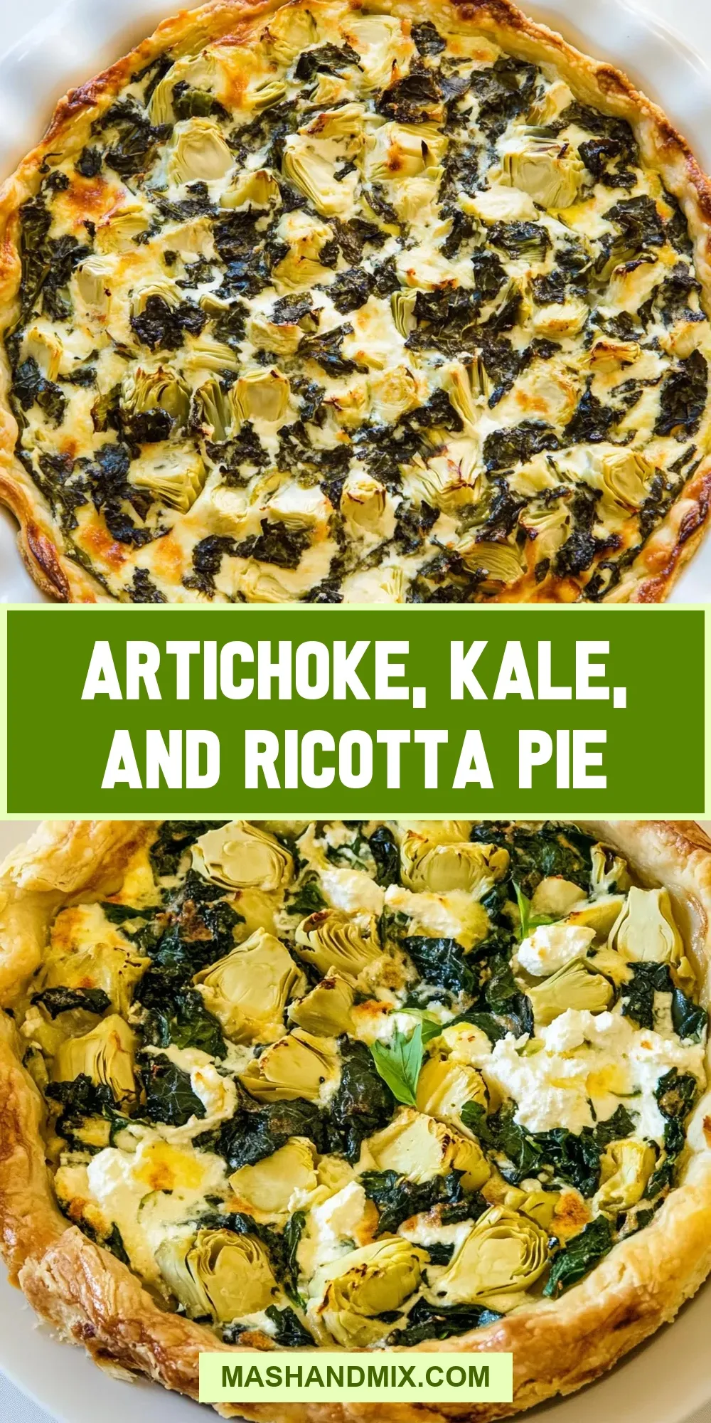The Best Artichoke, Kale, And Ricotta Pie Ever
