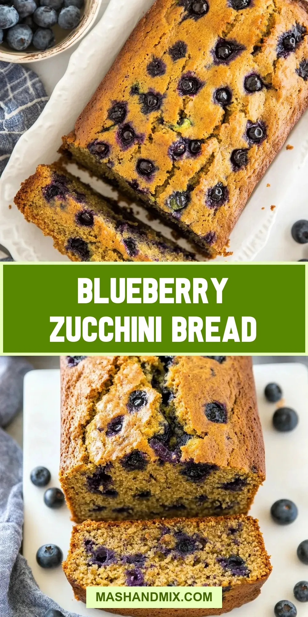 Easy Blueberry Zucchini Bread Recipe