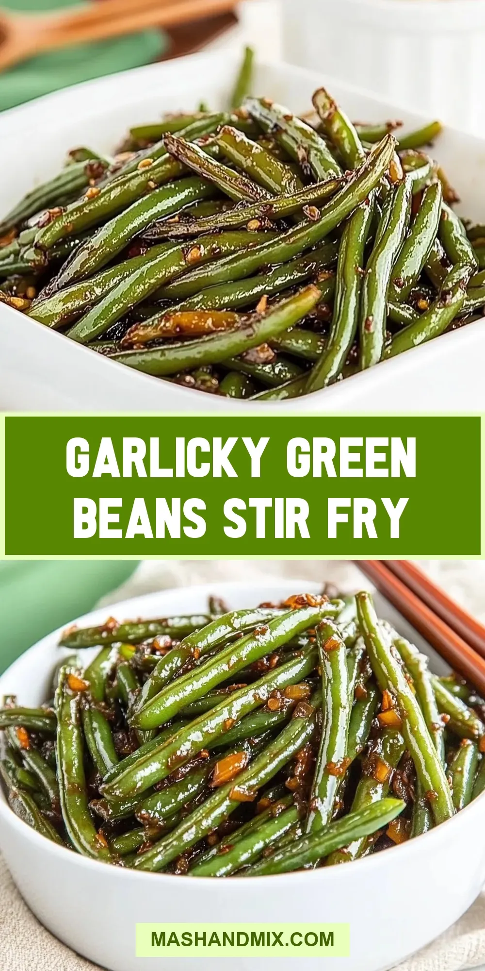 Garlicky Green Beans Stir Fry (Simple & Delicious)