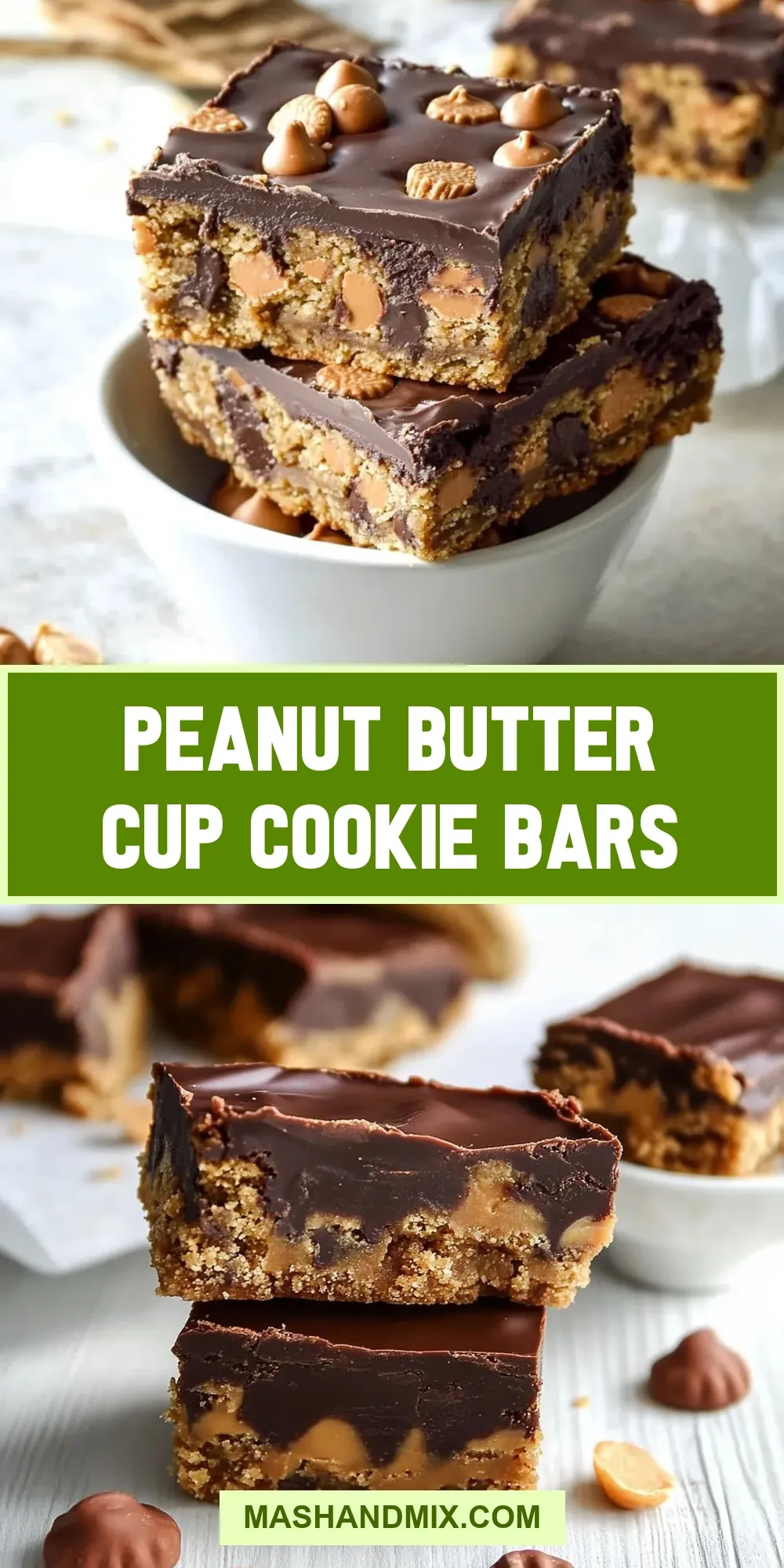 Easy Peanut Butter Cup Cookie Bars Recipe