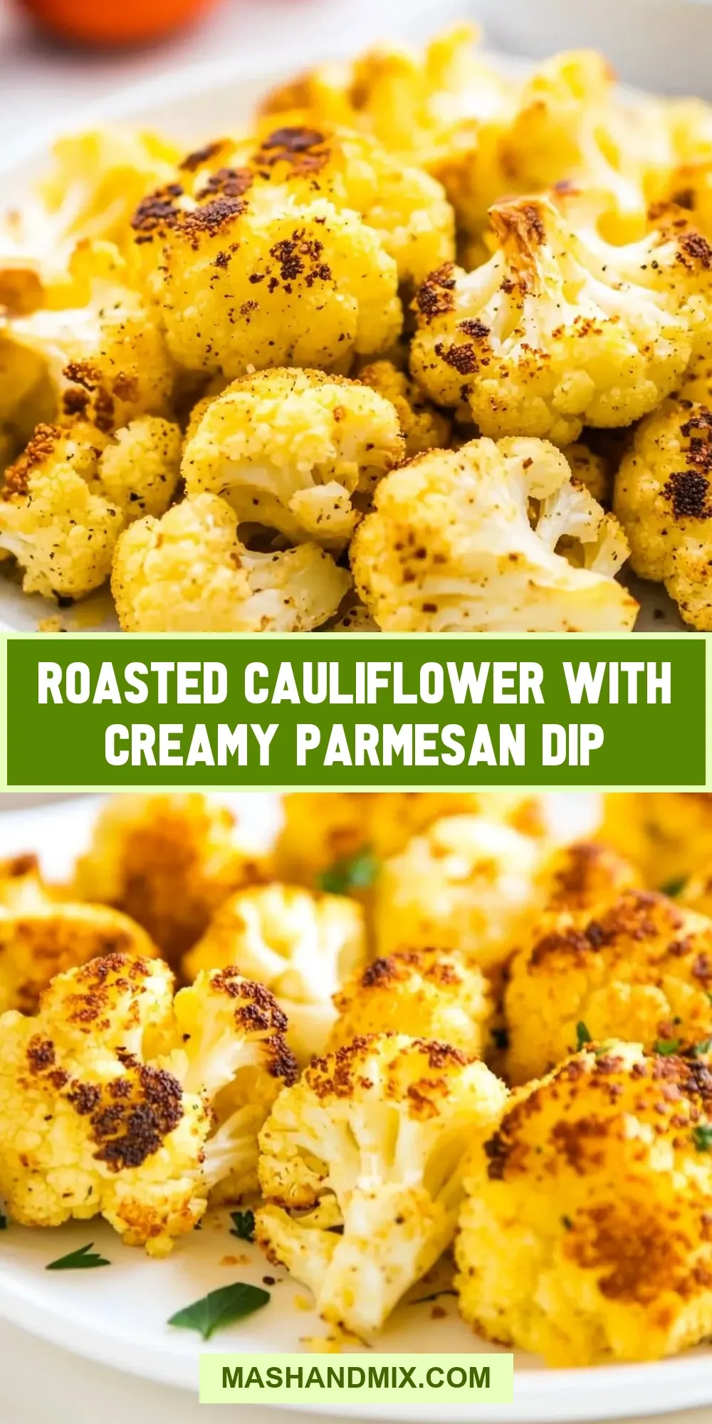 Roasted Cauliflower With Creamy Parmesan Dip Recipe
