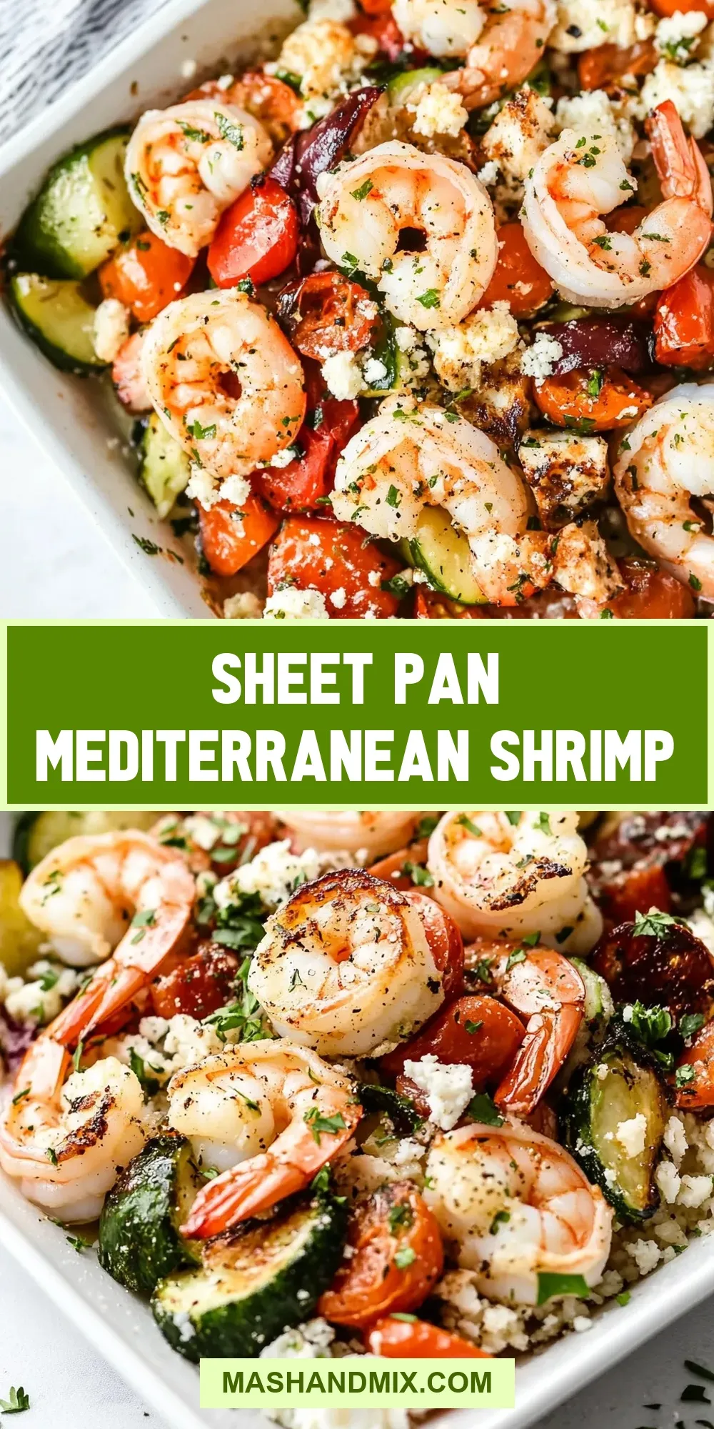 Sheet Pan Mediterranean Shrimp (Creamy & Delicious)