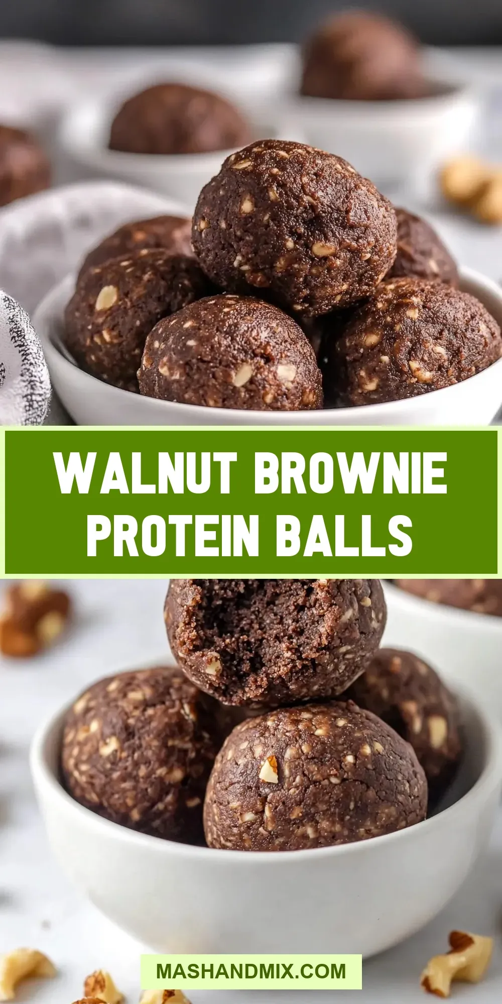 Walnut Brownie Protein Balls (Perfect & Delicious)