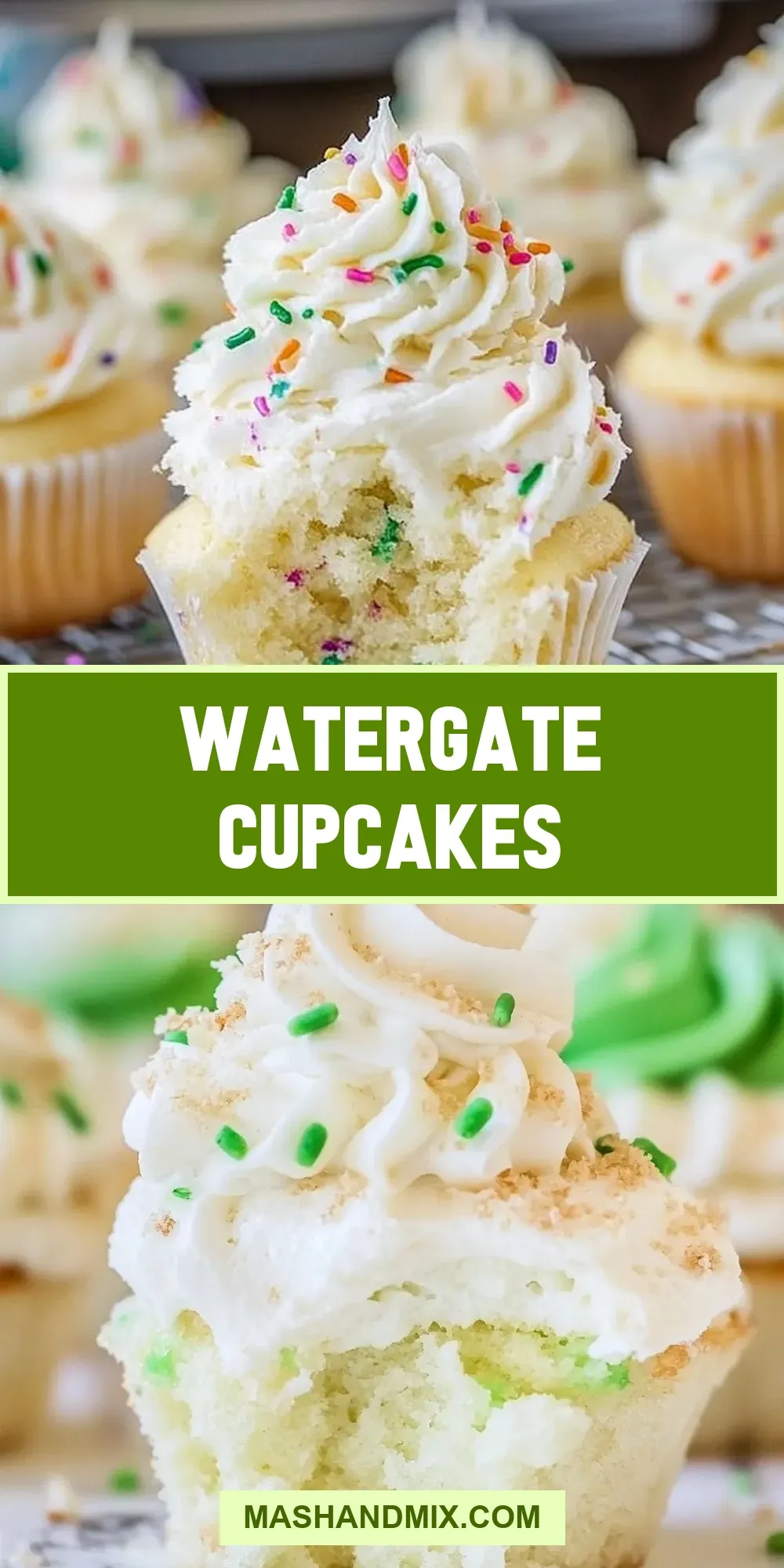 How To Make Creamy Watergate Cupcakes