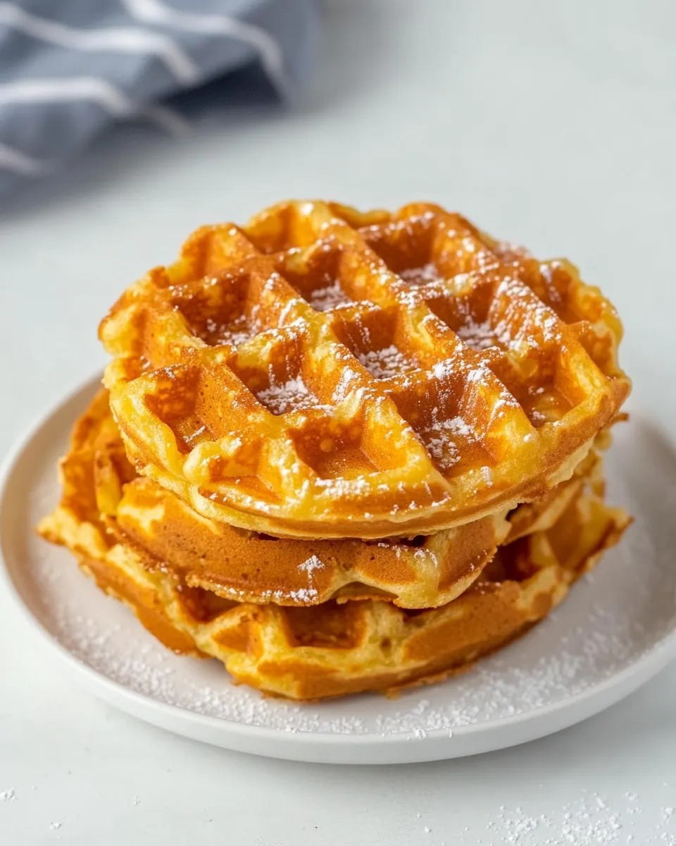 Easy 2 Ingredient Chaffles recipe photo