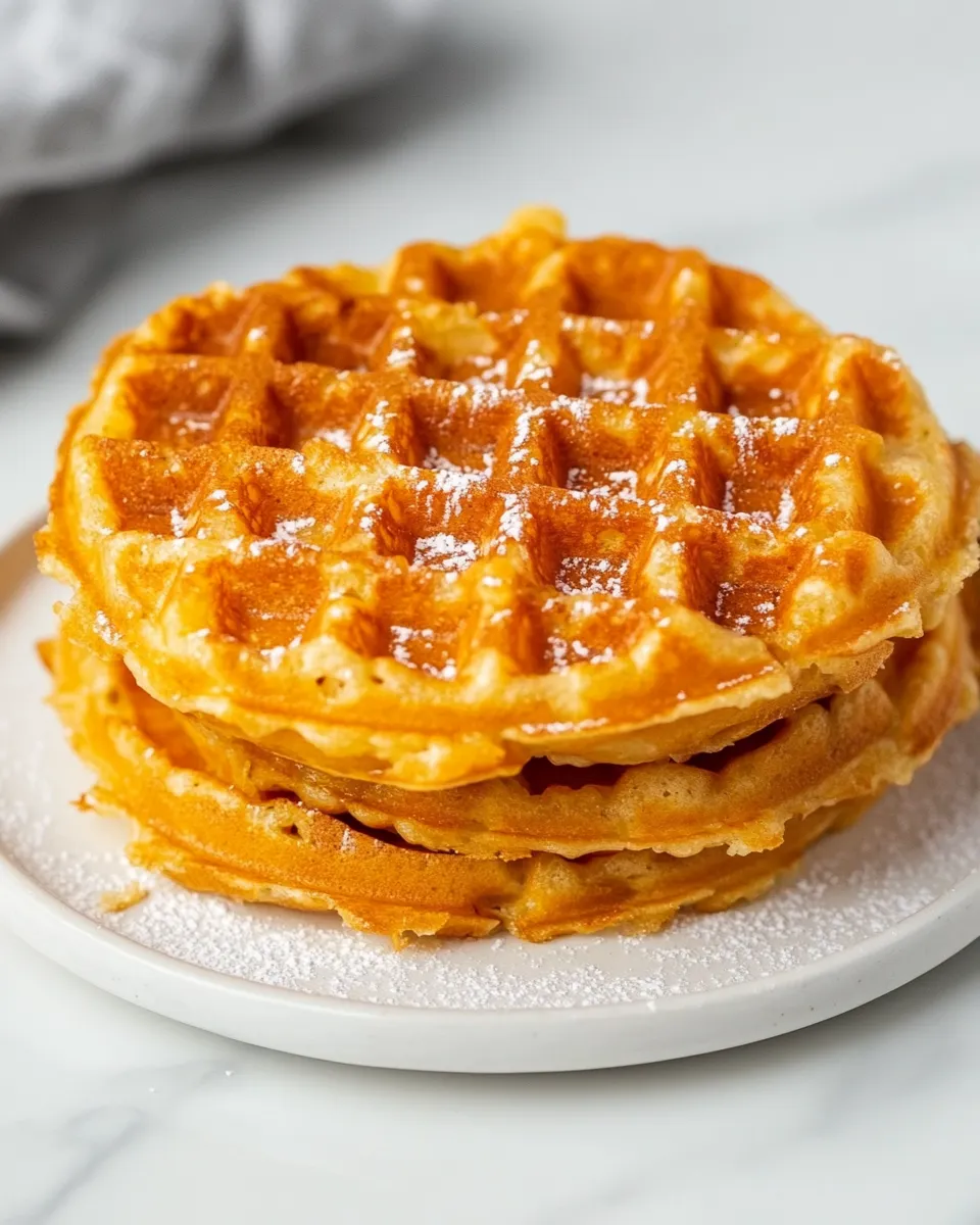 Delicious 2 Ingredient Chaffles shot