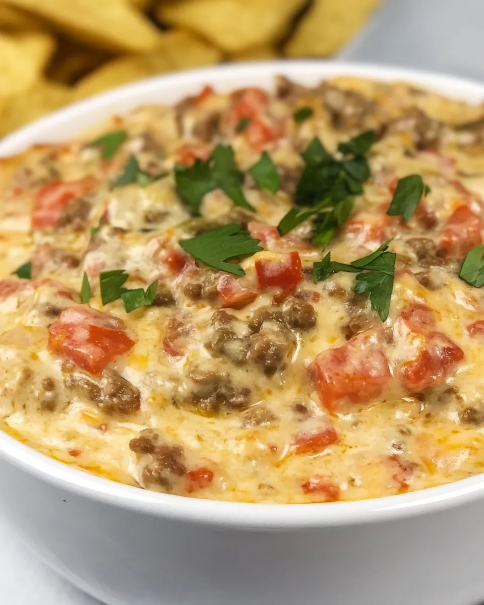 Classic 3-Ingredient Rotel Sausage Dip image