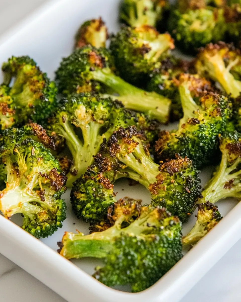 Homemade 3-Ingredient Spicy Roasted Broccoli photo