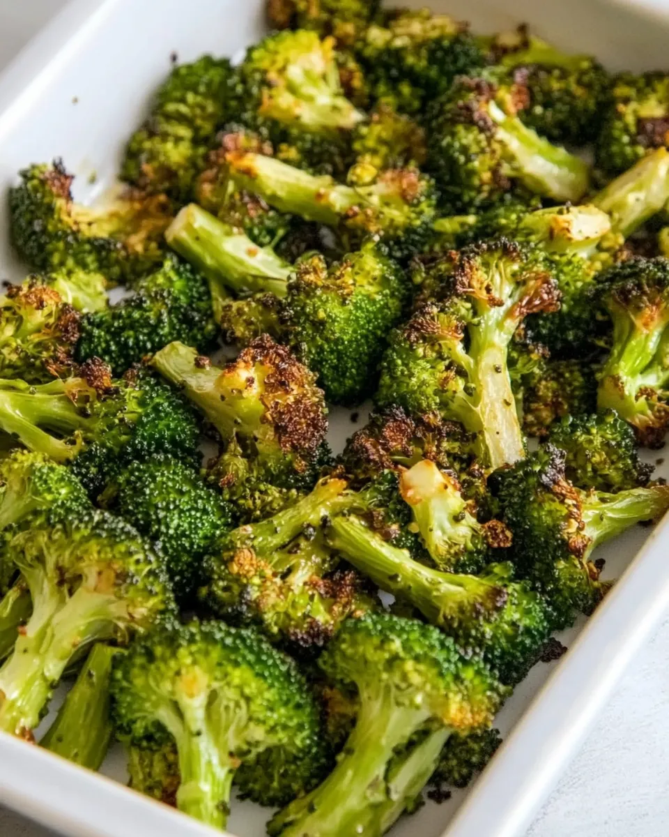 Easy 3-Ingredient Spicy Roasted Broccoli picture