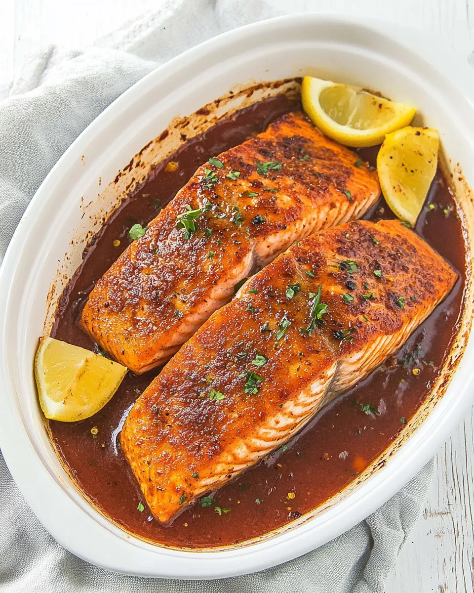 Easy 4-Ingredient Baked Salmon Recipe: Easy Weeknight Dinner in 20 Minutes image