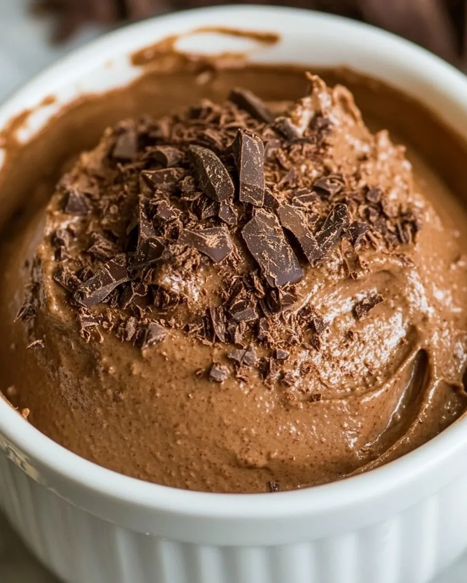 Delicious 4 Ingredient Chocolate Mousse shot