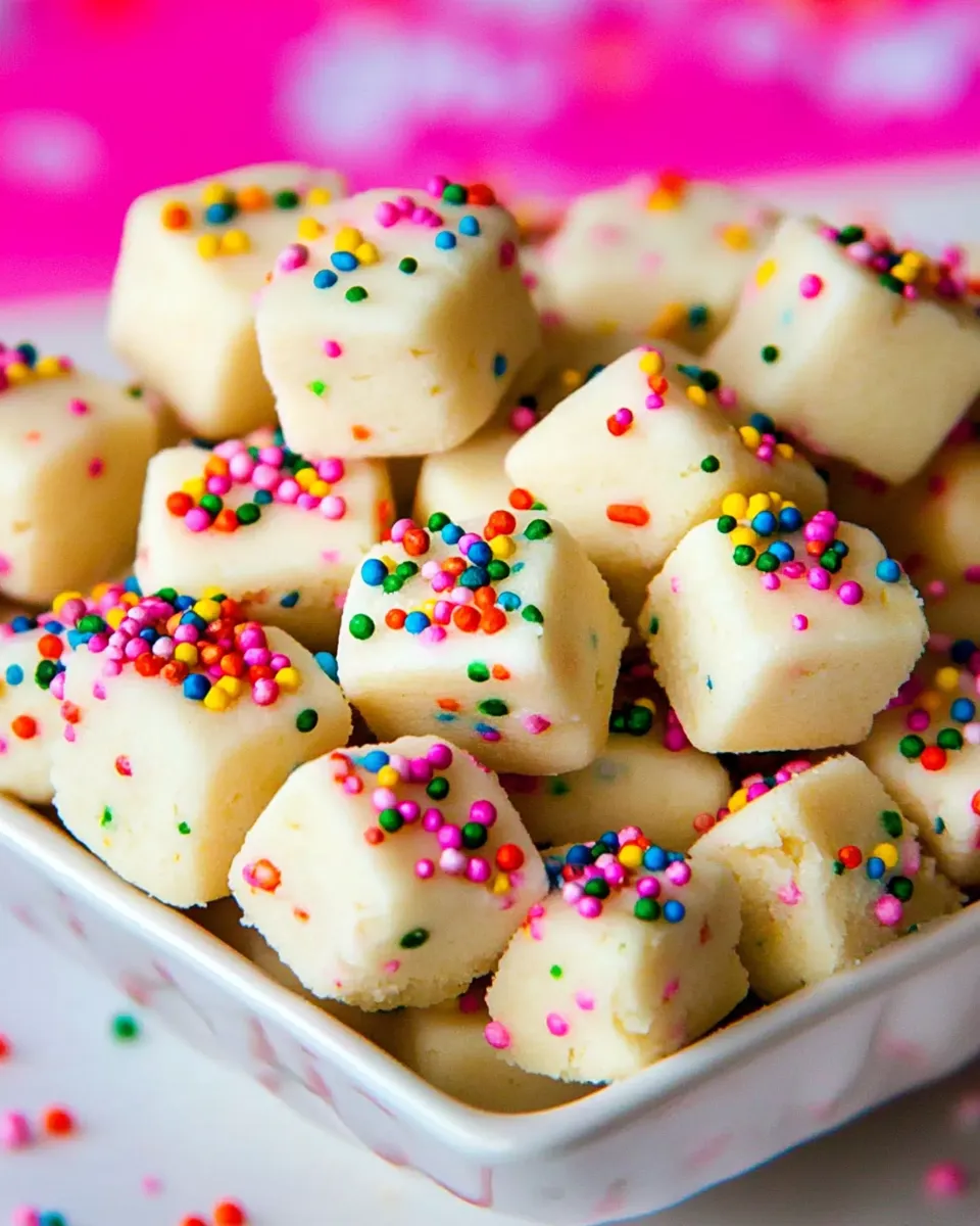 Classic 5 Ingredient Funfetti Shortbread Bites image