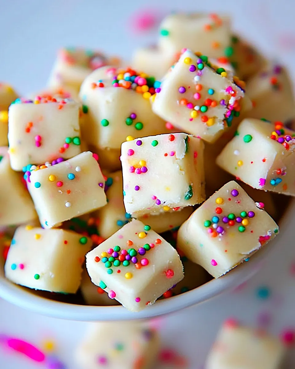 Delicious 5 Ingredient Funfetti Shortbread Bites shot