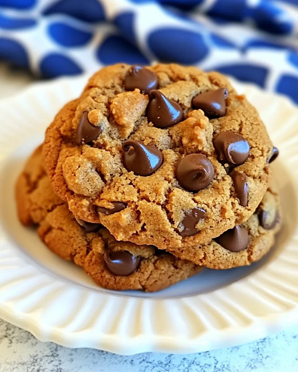 Easy 5 Ingredient Peanut Butter Chocolate Chip Cookies picture