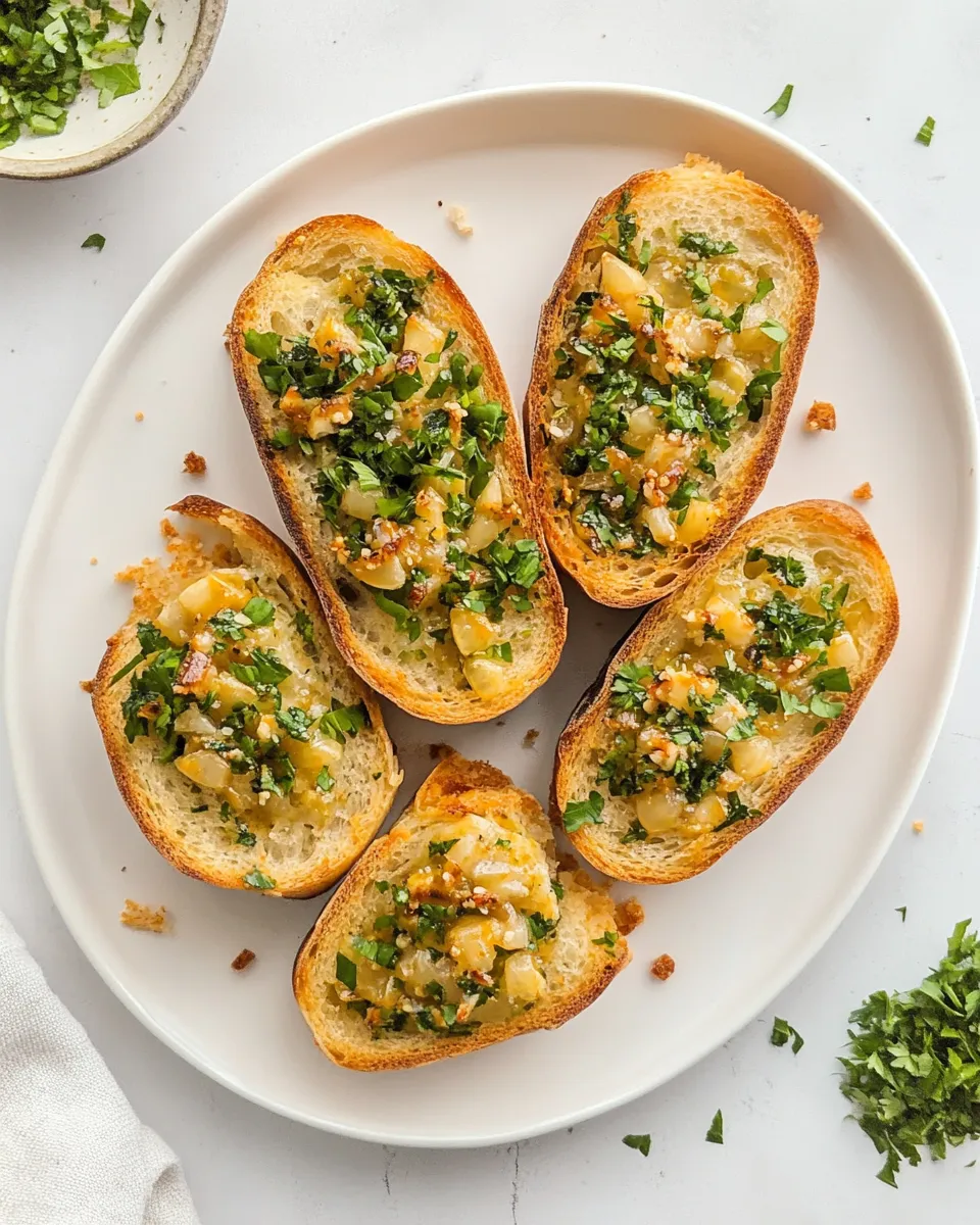 Delicious Air-Fryer Garlic Bread shot