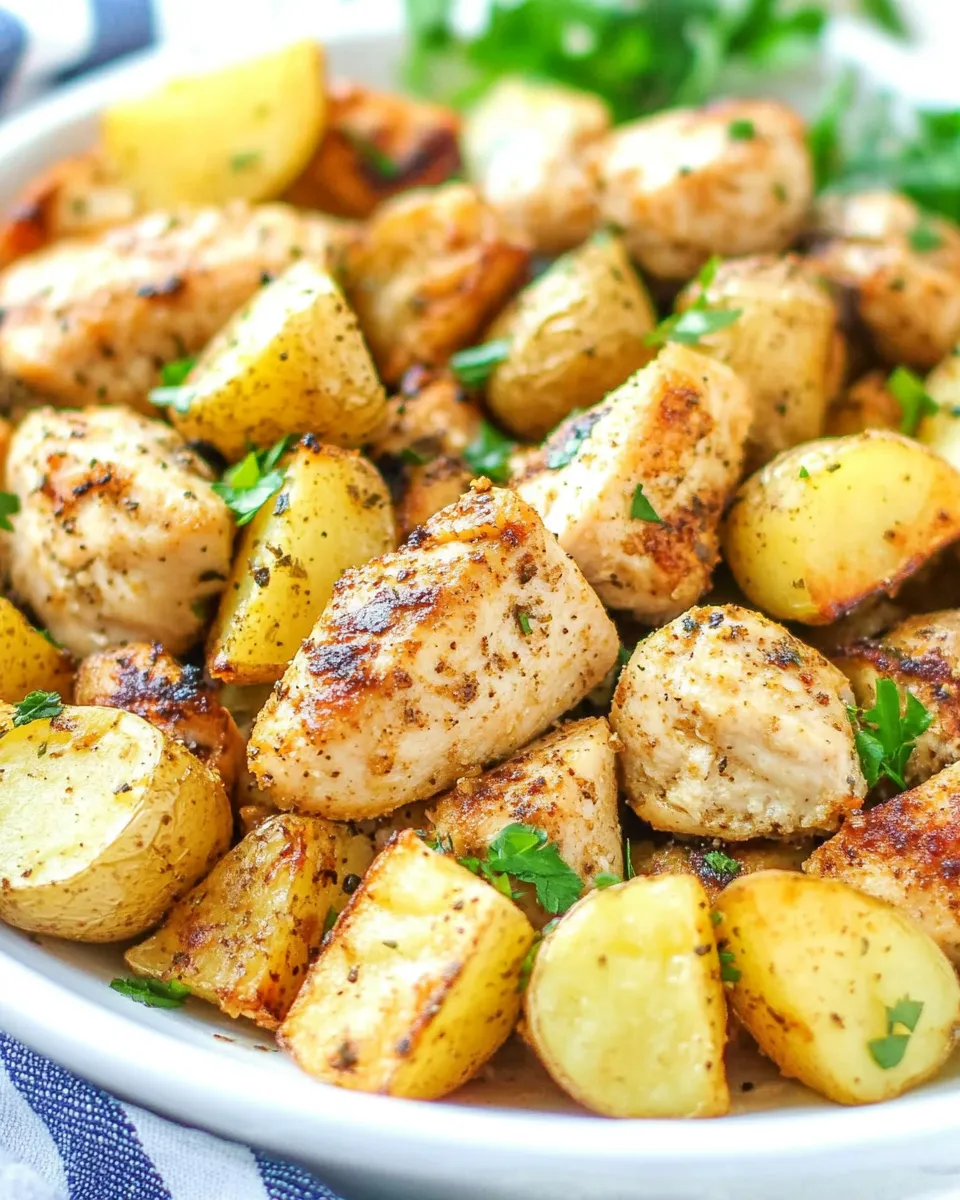 Classic Air Fryer Chicken and Potatoes recipe photo