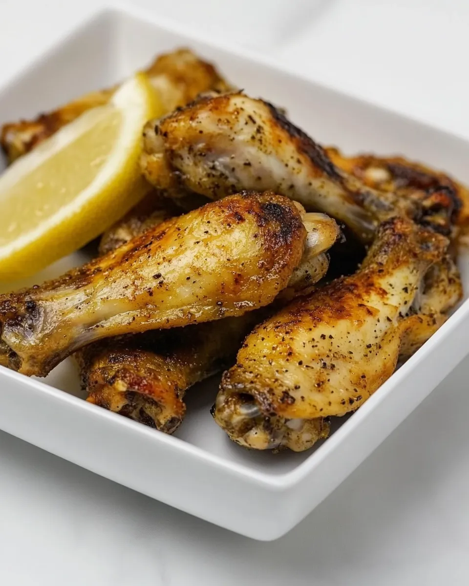Easy Air Fryer Lemon Pepper Chicken Wings picture