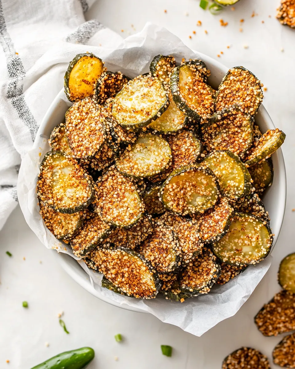 Delicious Air Fryer Pickles shot