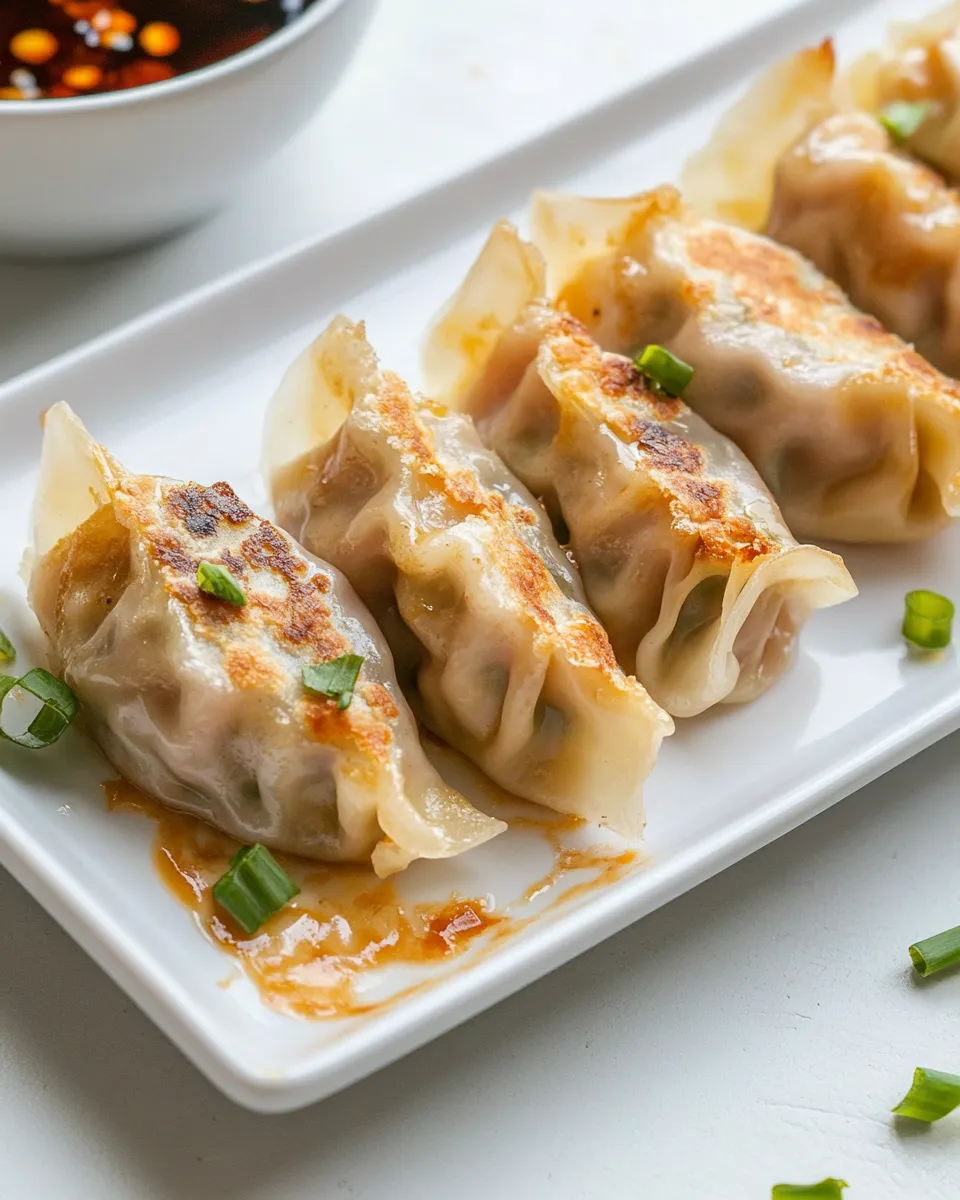 Delicious Air Fryer Potstickers shot