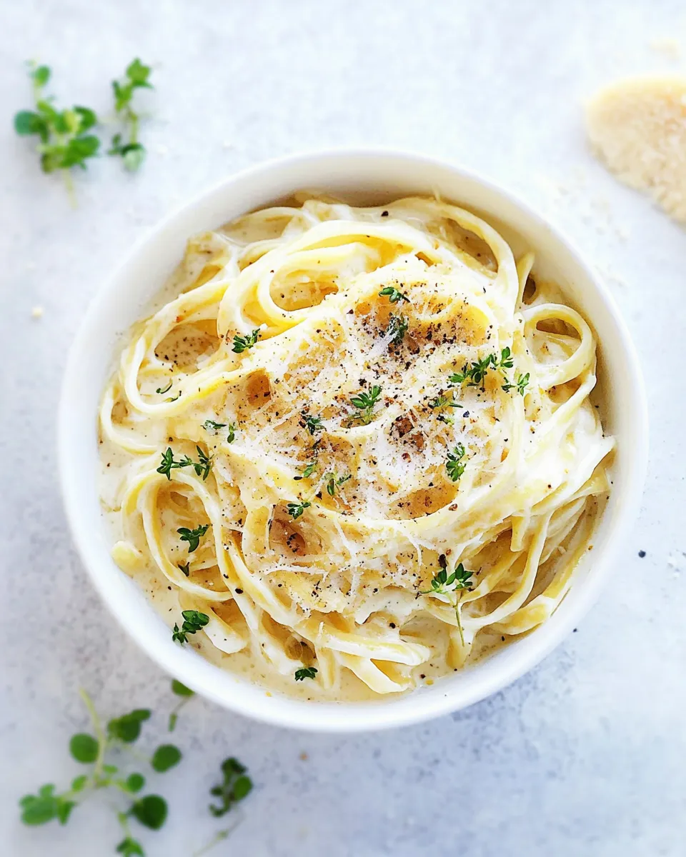 Delicious Alfredo Sauce without Heavy Cream shot