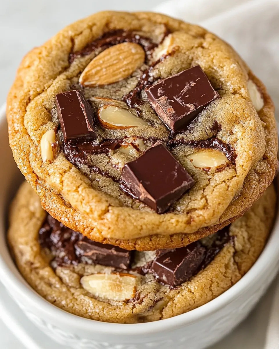 Homemade Almond Amaretto Chocolate Chunk Cookies photo