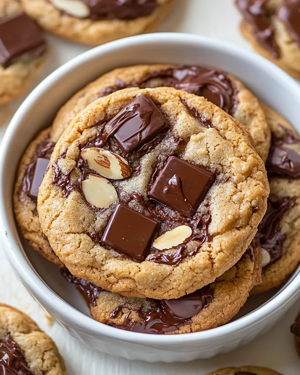 Classic Almond Amaretto Chocolate Chunk Cookies image