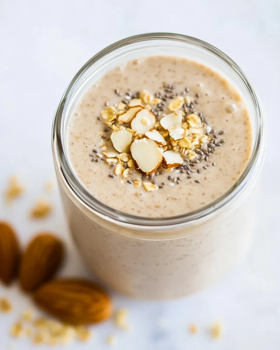 Easy Almond Butter Chia Smoothie image