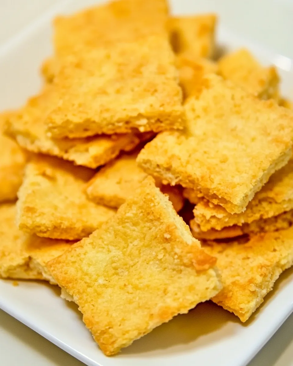 Classic Almond Flour Cheese Crackers image