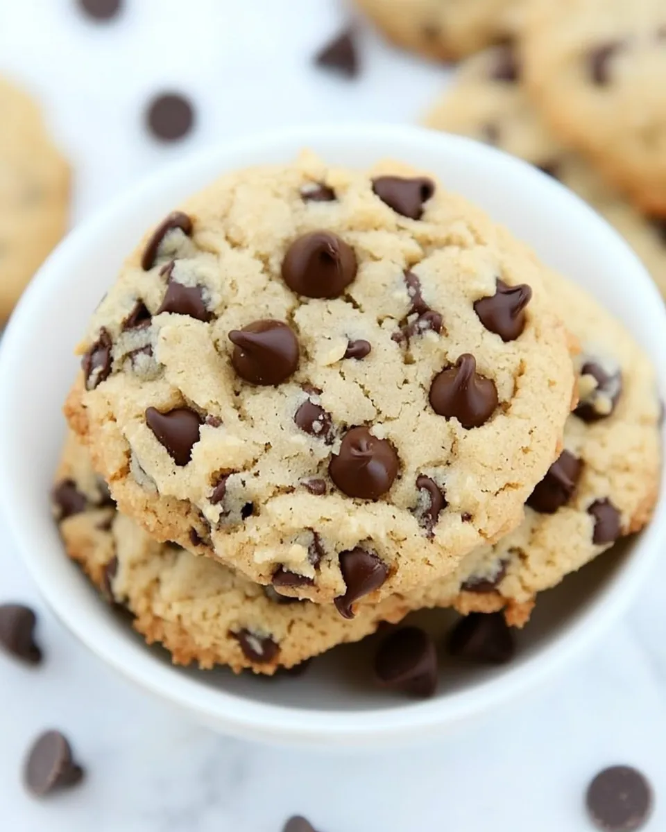 Homemade Almond Flour Chocolate Chip Cookies Recipe image
