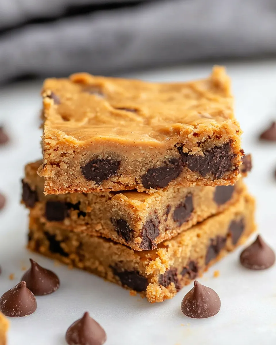 Delicious Almond Flour Peanut Butter Bars shot