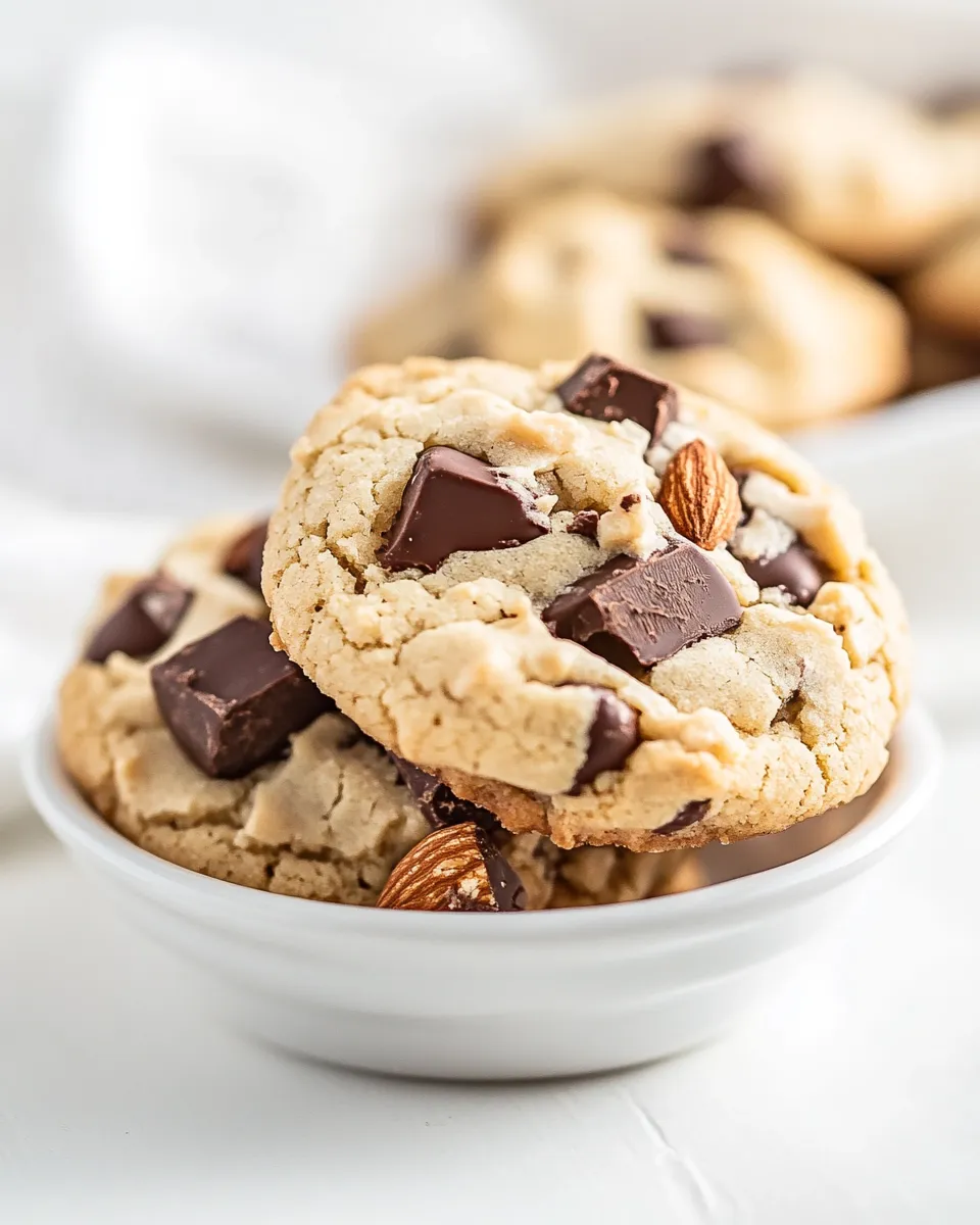 Homemade Almond Toffee Chocolate Chunk Cookies photo