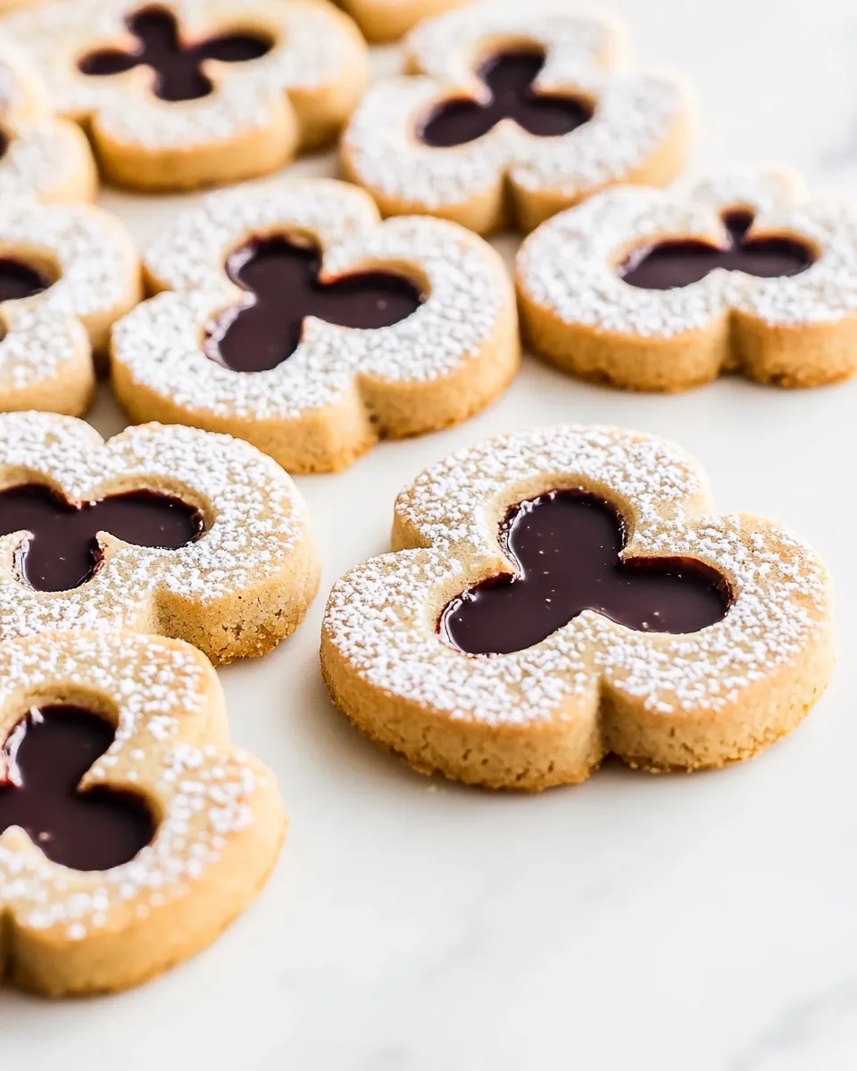 Easy Ampersandwich Cookies (Peanut Linzer Cookies with Strawberry Chocolate Ganache) picture