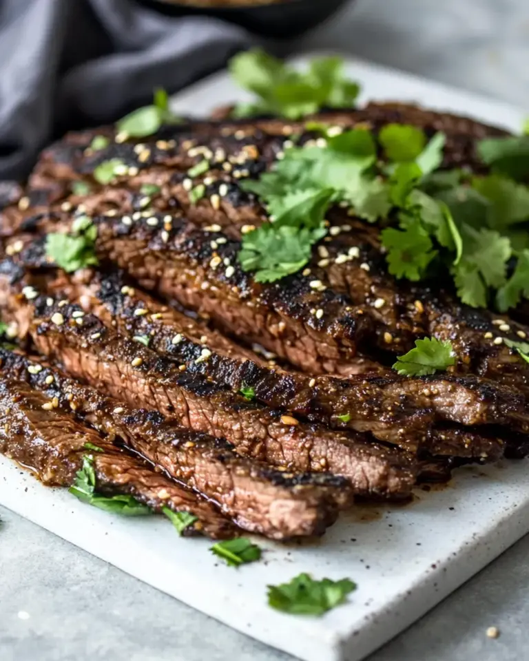 Homemade Asian Grilled Flank Steak Recipe photo