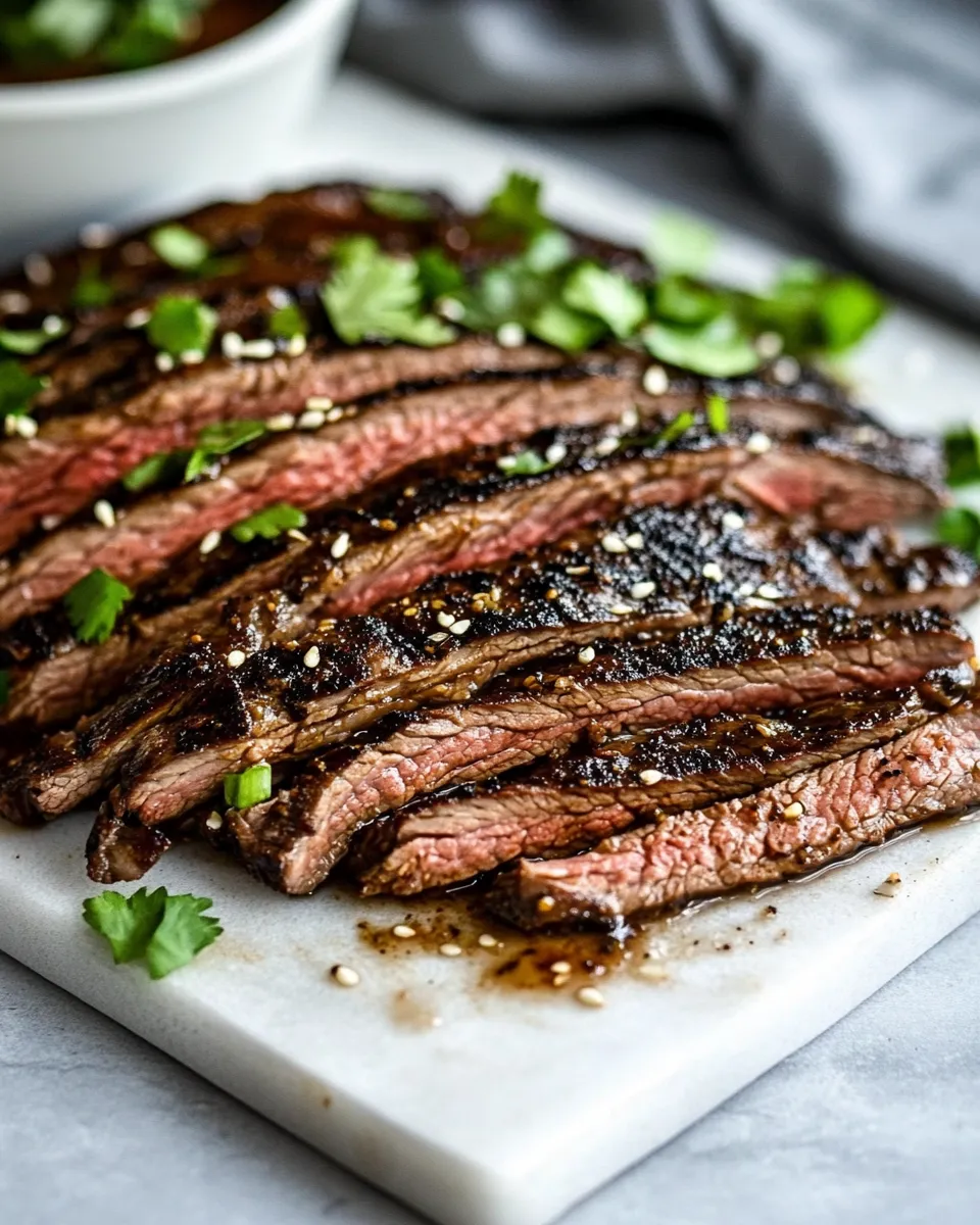 Classic Asian Grilled Flank Steak Recipe image