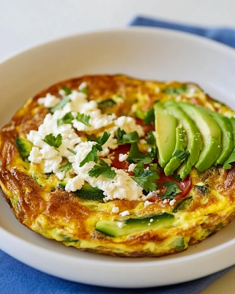 Easy Avocado Frittata with Cotija and Mozzarella Cheese picture