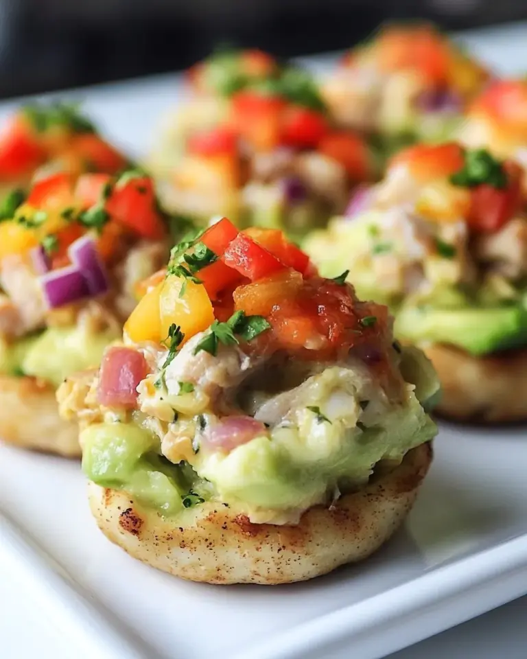 Homemade Avocado Tuna Melt Bites photo