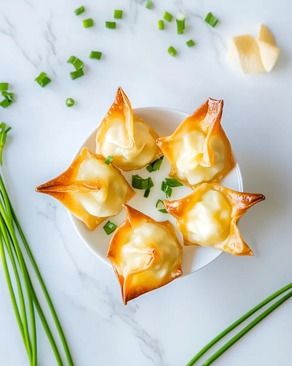Classic Baked Cream Cheese Rangoon shot