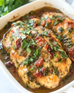 Homemade Baked Creamy Sun-Dried Tomato Chicken photo