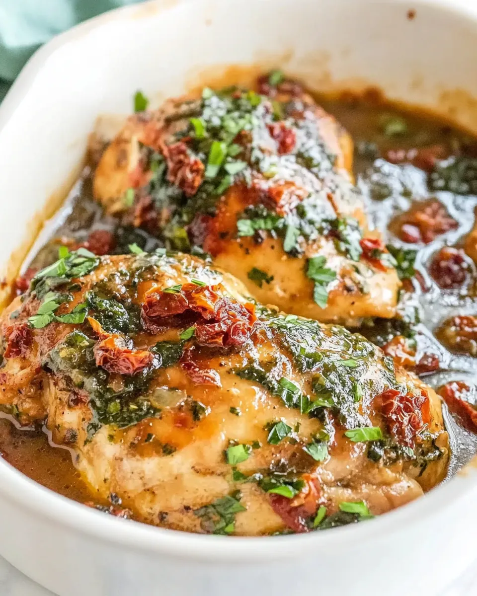 Classic Baked Creamy Sun-Dried Tomato Chicken image