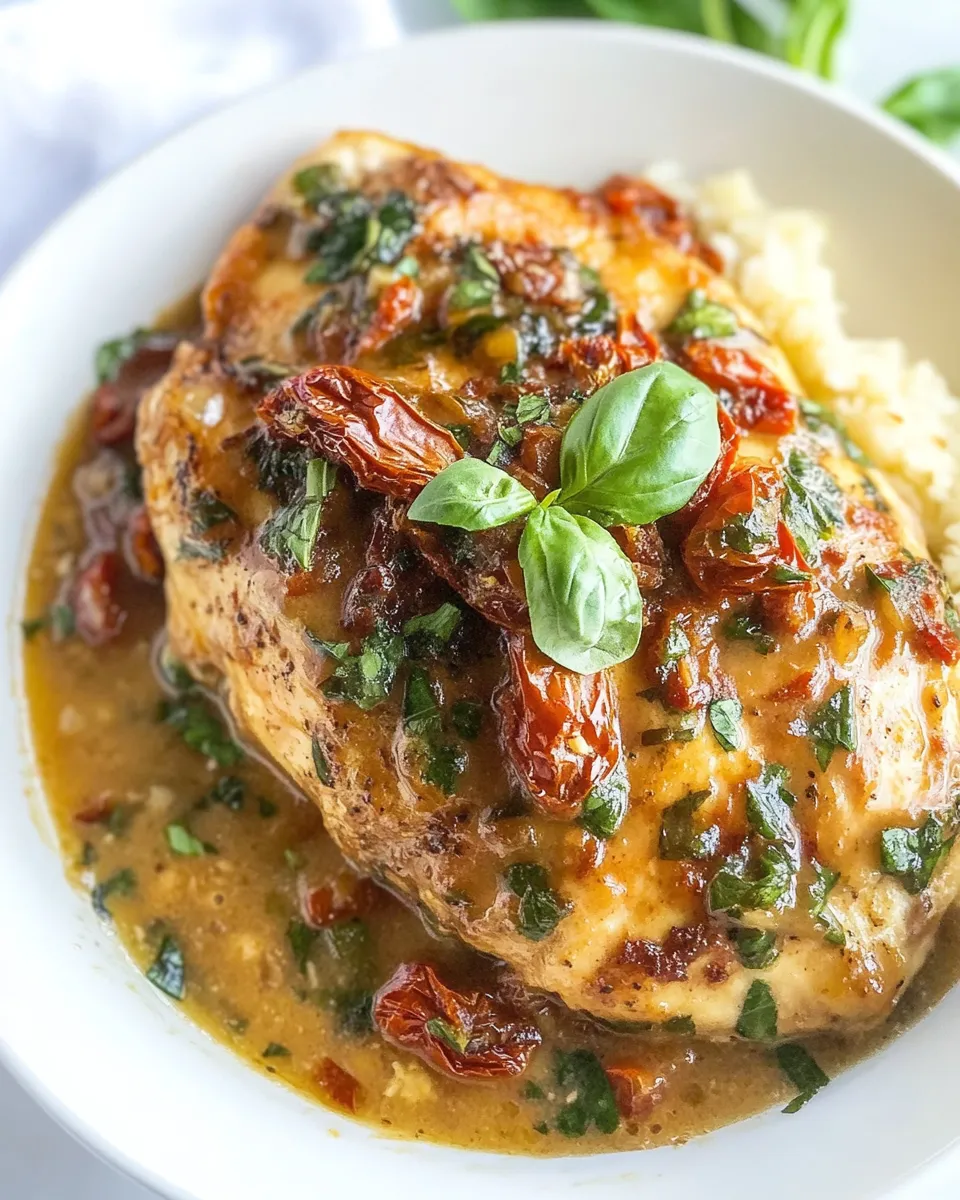 Easy Baked Creamy Sun-Dried Tomato Chicken picture