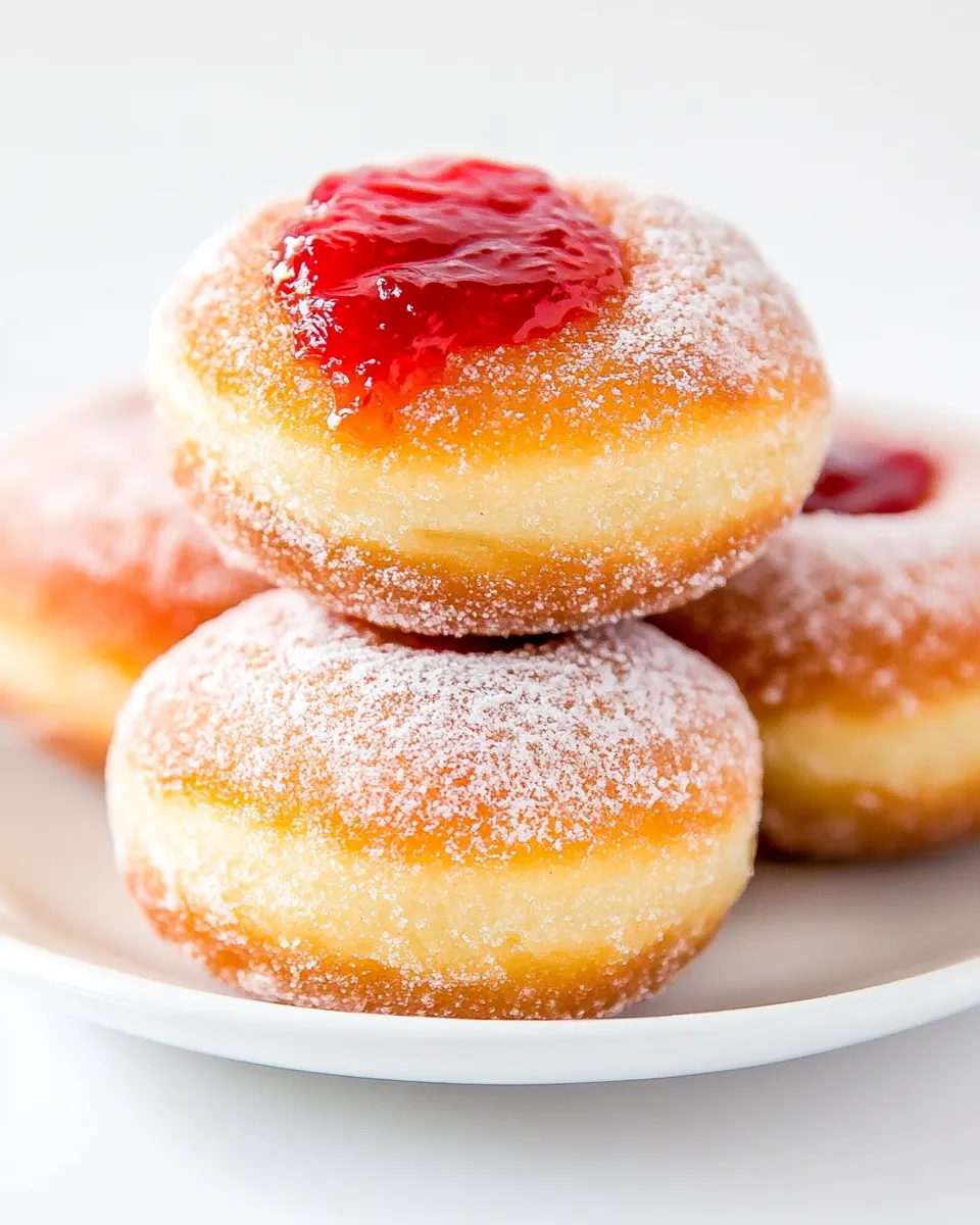 Classic Baked Donuts Filled with Jelly image