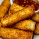 Homemade Baked Feta Sticks with Hot Honey Dip photo
