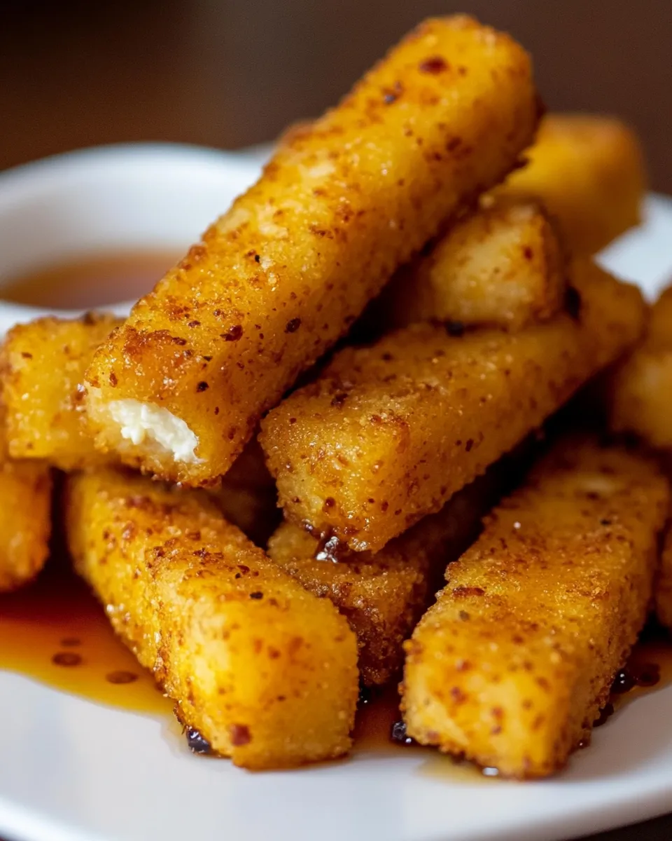 Classic Baked Feta Sticks with Hot Honey Dip image