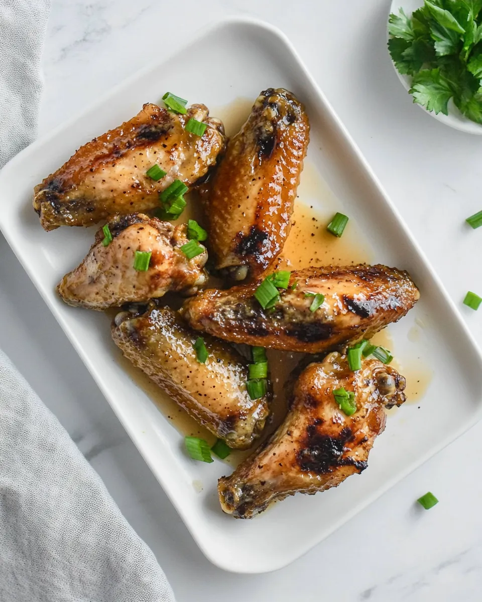 Homemade Baked Honey Mustard Chicken Wings recipe photo