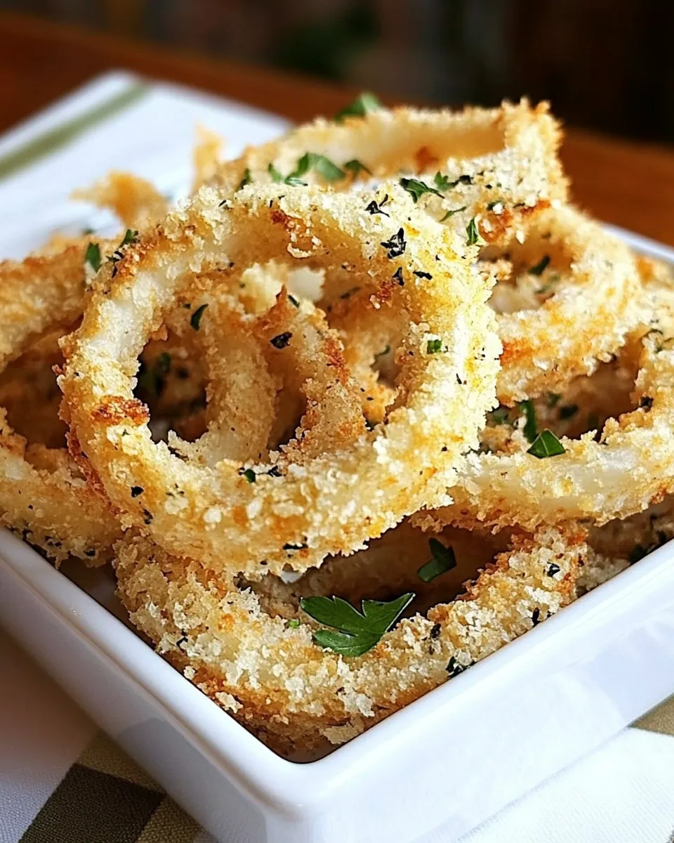 Homemade Baked Onion Rings photo