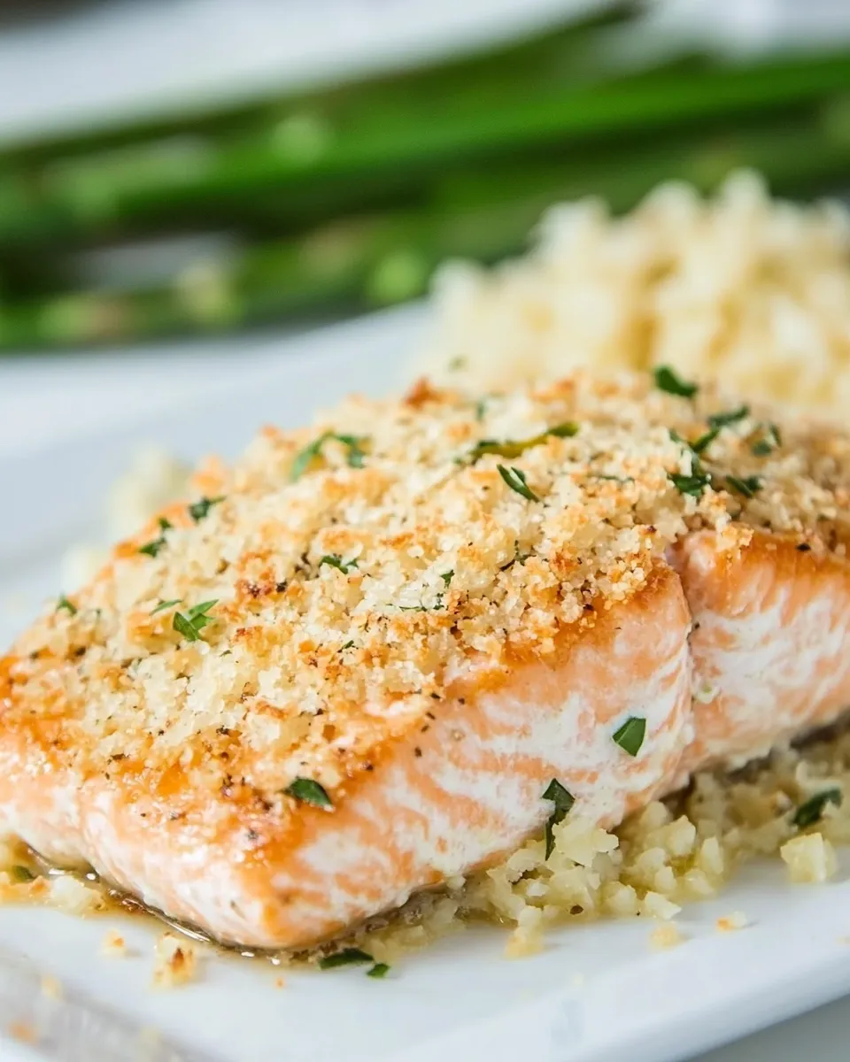 Homemade Baked Parmesan Salmon photo