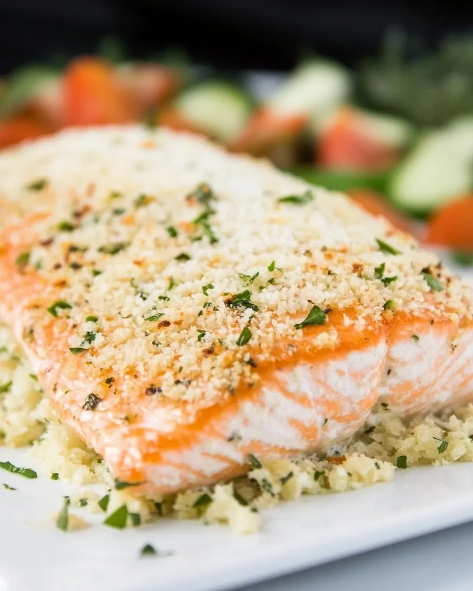 Classic Baked Parmesan Salmon image