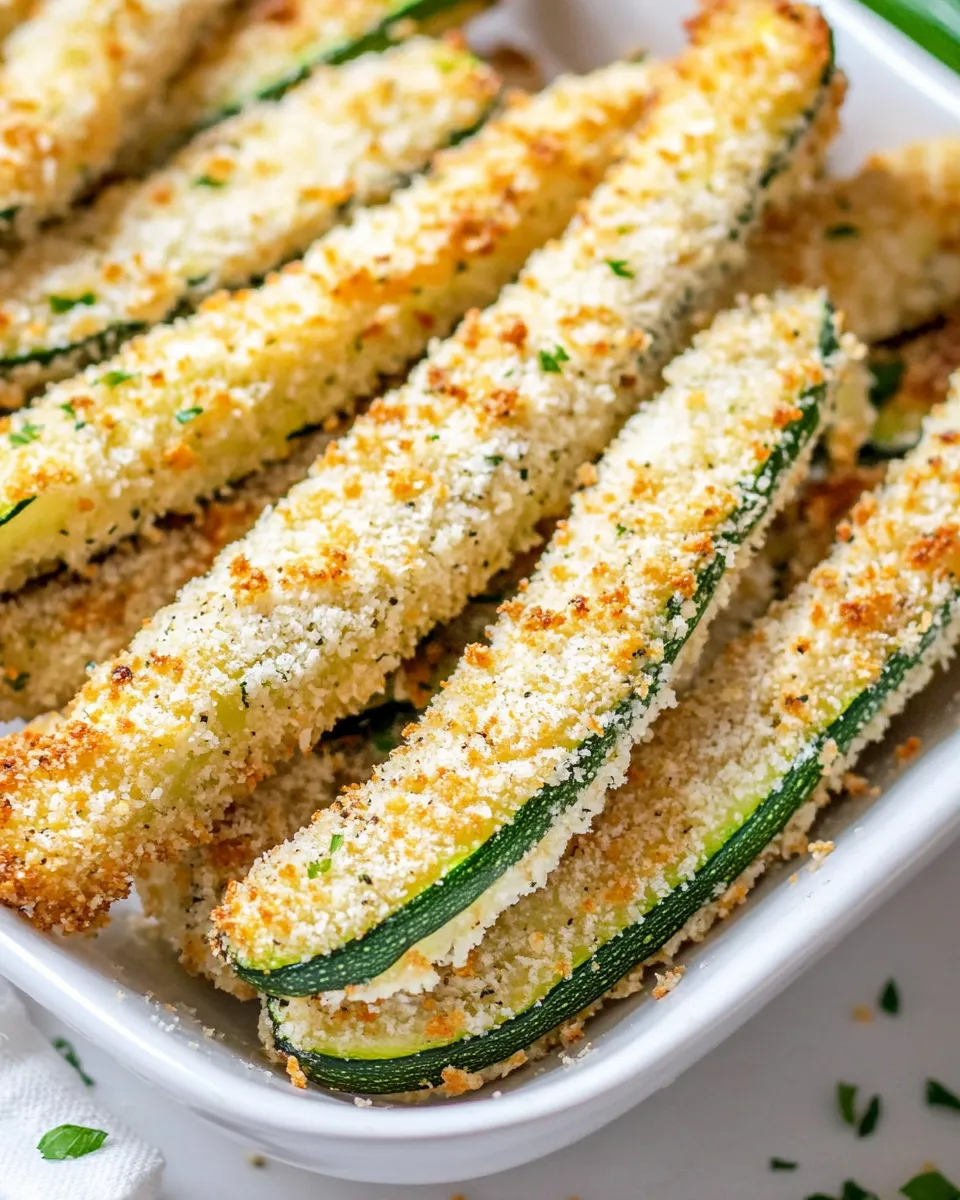 Easy Baked Parmesan Zucchini Sticks picture