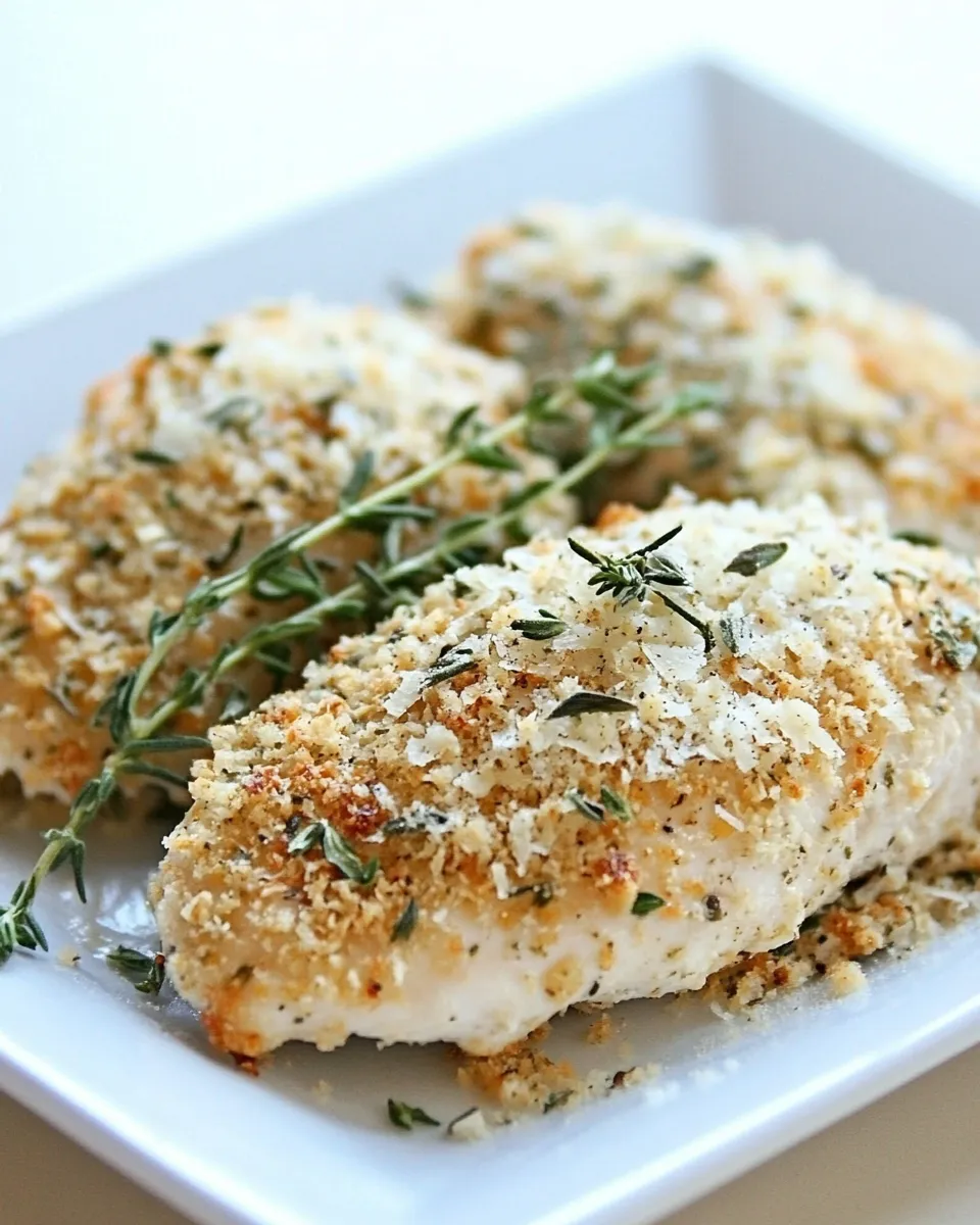 Homemade Baked Parmesan and Herb Chicken photo