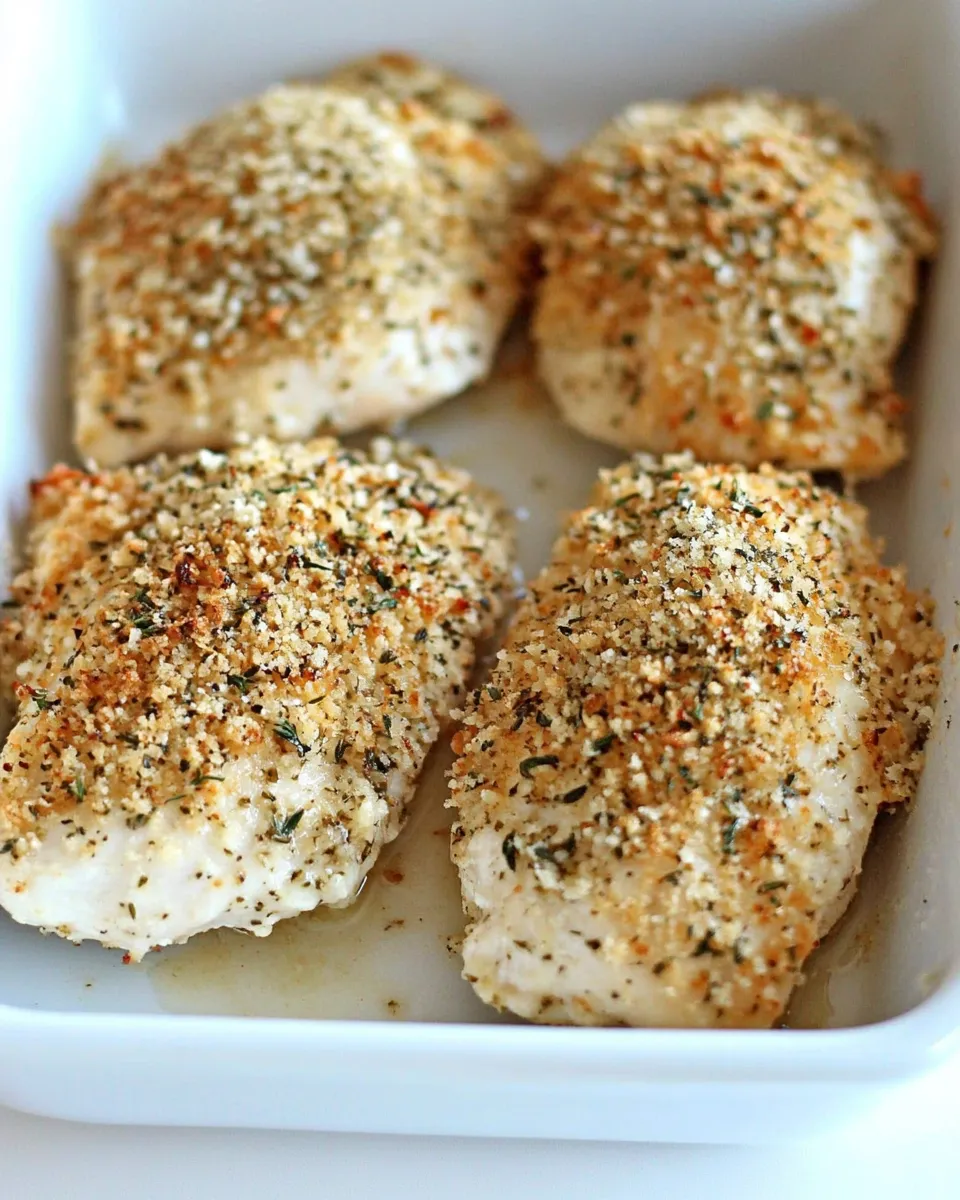 Easy Baked Parmesan and Herb Chicken recipe photo